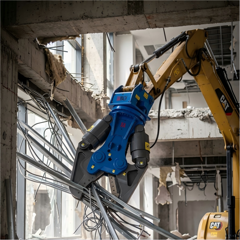 HX180 Compact Shear 8–12T · Light Demolition · Mini Scrap