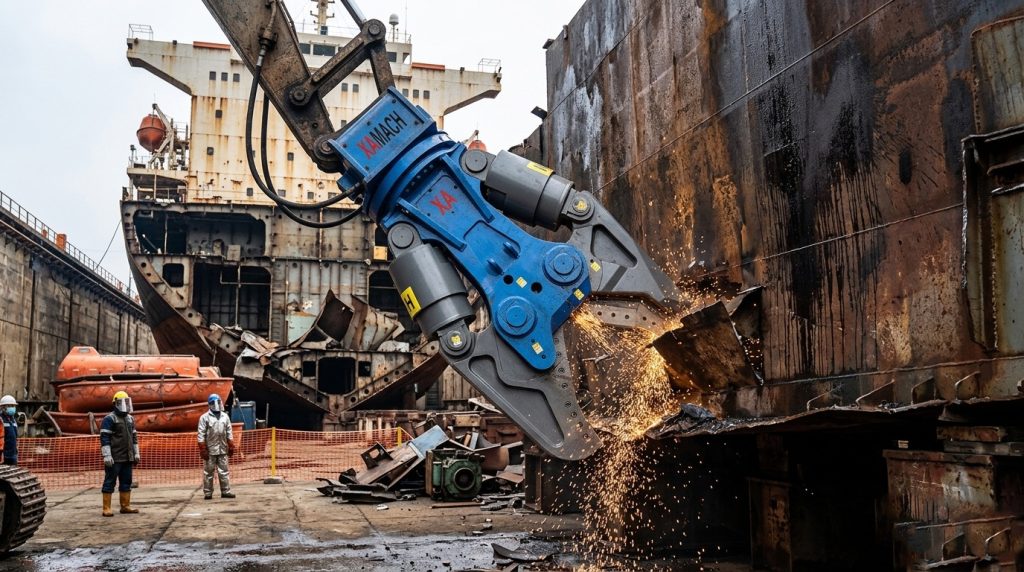 HX-320 Hydraulic Shear for 24+ tons excavator